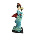 thumbnail image 2 of Muñeca de geisha japonesa con kimono Figura de geisha Escultura artesanal de 23 cm (9 pulgadas) Estatua de niña Estilo D, 2 of 9