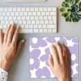 thumbnail image 5 of Retro Purple Floral Mouse Pad - Cute Square Aesthetic for Desk Laptop, Non-Slip Rubber Base, Home Office Decor Accessories, 9.5x7.9 Inch, Perfect for Women, 5 of 6