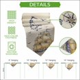 thumbnail image 5 of Blue Beige Nautical Table Runner Linen Burlap Table Runner 90 Inches Long Vintage Sailboat Anchor Coastal Retro Dresser Scarves for Kitchen Island Coffee Dining Room Party Holiday Decor 13"x90", 5 of 8