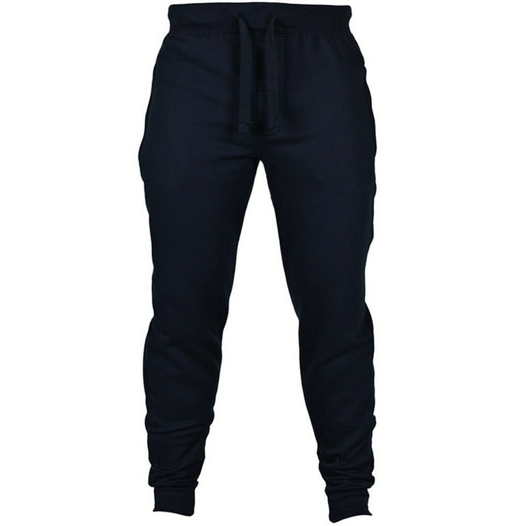 UPAIRC Mens Plain Drawstring Joggers Pants Casual Sports Tracksuit