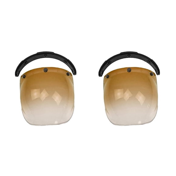 Speravity Visera de casco de cara abierta Casco de motocicleta Visera de burbuja Lente de PC Type1 NO1