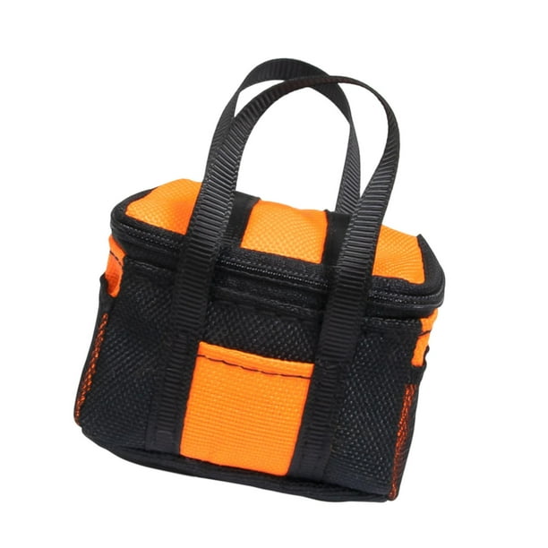 Bolsa de simulación de coche RC, accesorios de decoración, minimodelo de coche, paquete de viaje, hobby Bolso de naranja