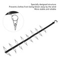thumbnail image 3 of Hat Rack Strap, Windproof Space Saving Door Hat Clip Rack 16 Clips Rotatable  for Socks for Travel, 3 of 8