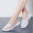 thumbnail image 4 of LSLJS Chaussures de Sport Plates d'Extérieur pour Femmes à Nœud Ajouré, Chaussures à Bout Rond, Espadrilles Respirantes, Espadrilles pour Femmes, 4 of 7