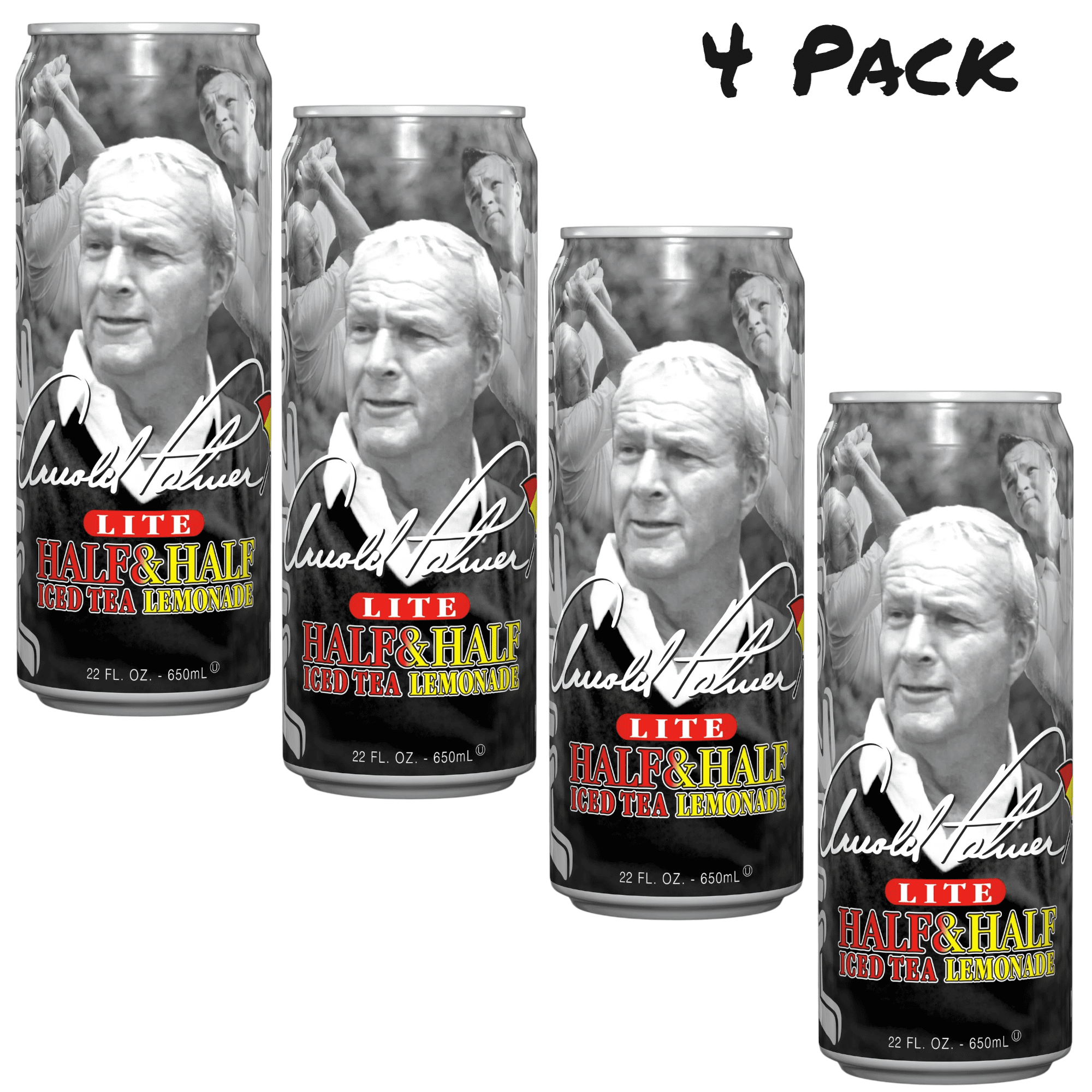 AriZona Lite Arnold Palmer Half & Half Iced Tea and Lemonade, 4
