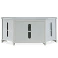 thumbnail image 6 of Leick Home 85386 Corner TV Stand with Enclosed Storage For 65" TV's, White, 6 of 18