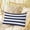 Navy Blue, variant on Orange Stripes Throw Pillow Cover, Pillowcase Protectors with Zipper, Breathable Decorative Lumbar Pillow Case Cover, Simple Orange White Texture Pillow Shams for Couch Sofa 12x20Inch