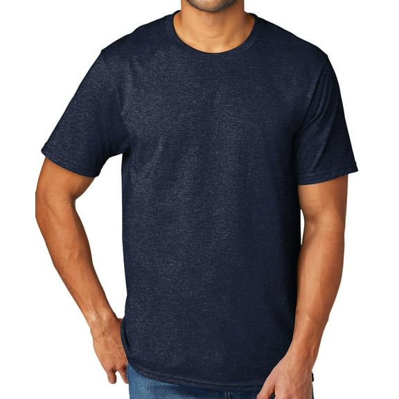 Men's Extreme Softness TriBlend Tee Shirt, XL Team Navy Heather