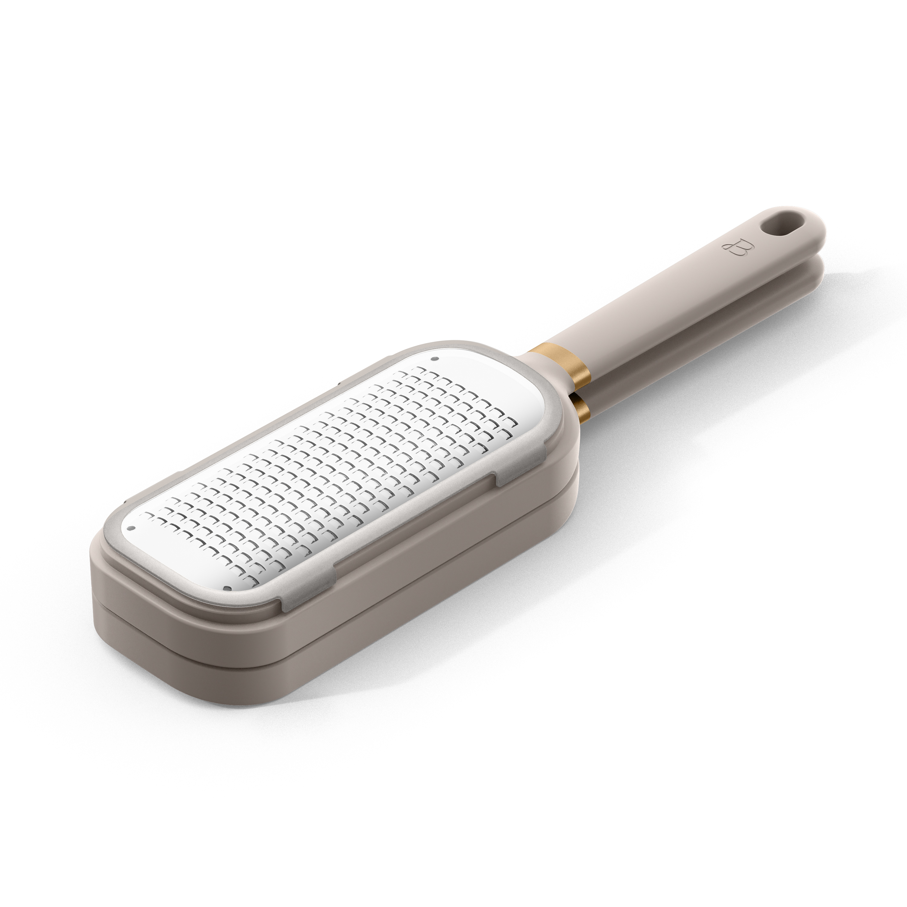 Beautiful 2-in-1 Nested Grater, Porcini Taupe by Drew Barrymore