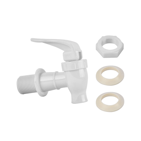 Brio Water Dispenser Replacement Valve 12-Pack  Cooler Faucet Spigot for Beverage Dispensers  Crocks  Coolers  and More B.P.A.-Free Food Safe Material (White)