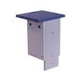 thumbnail image 4 of Amish-Made Post-Mount Bluebird House, Eco-Friendly Poly Lumber, Patriot Blue/Gray, 4 of 4