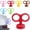 Red, variant on Wind Up Key Toy Car Helmet - Cute 3D Decorative Auto Accessories, Wind Up Key for Back of Car,Universal Exterior Decor C-ar Accessories