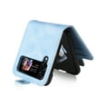 thumbnail image 6 of Dteck Case for Samsung Galaxy Z Flip 4,Magnetic Leather Card Pocket Case Shockproof Hard PC Bumper Wallet Cover,Lightblue, 6 of 8