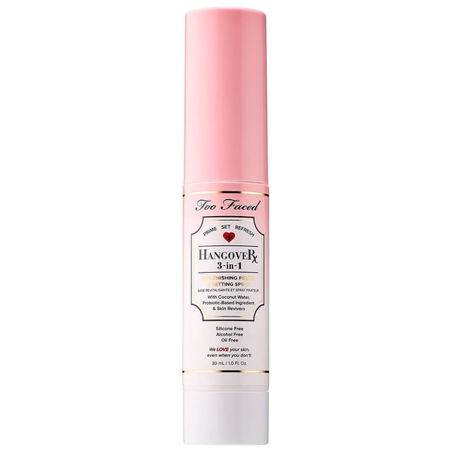 Too Faced Hangover 3-in-1 Replenishing Primer & Setting Spray ~ 1 fl oz, NIB