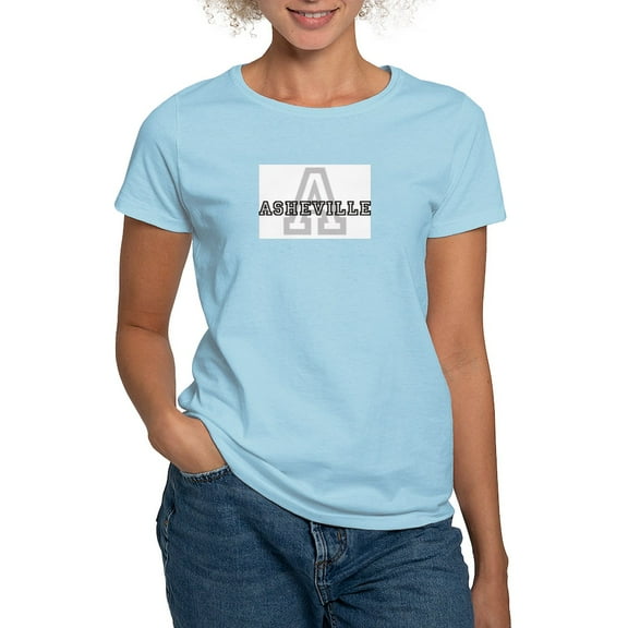 CafePress - Letter A: Asheville Women's Pink T Shirt - Women's Classic T-Shirt