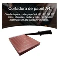 thumbnail image 4 of Guillotina Madera Carta Cortador Afilado Papel Foto Tarjeta, 4 of 7