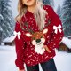 thumbnail image 4 of Sudadera con capucha para niños, moderna, informal, holgada, con estampado de manga larga, gorro con bolsillo de cuerda, sudadera de poliéster para niños., 4 of 5