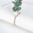 thumbnail image 4 of Table Napkins Napkin Holder Simulation Leaf Artificial Plant Wedding Party Rings Decoration Creative Sweet Present Green, 4 of 13