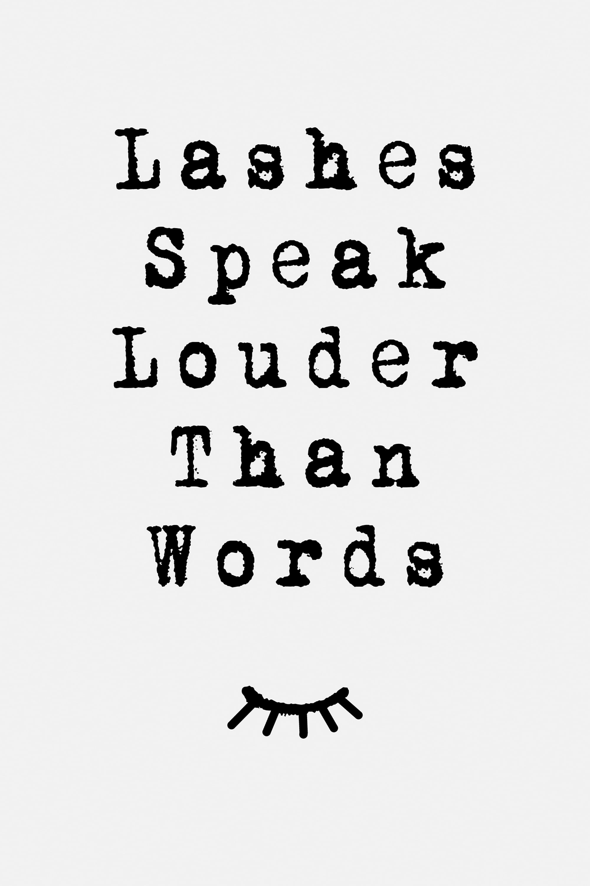 Lashes Speak Painting Print on Wrapped Canvas