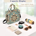 thumbnail image 4 of Mandala and Boho Pattern Corduroy Tote Bag Handbag Large Messenger Bag Shoulder Crossbody Zipper Bag Purse, 4 of 8