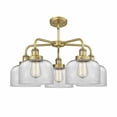 thumbnail image 2 of Innovations Lighting - Bell - 5 Light Stem Hung Chandelier In Art Deco, 2 of 2