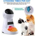 thumbnail image 3 of Alla Pets Dogs and Cats Feeder, Smart Automatic Pet Feeder Food Bowl Tank, Auto Pet Dry Food Dispenser 1~39 Portions Meal for Small and Large Pets (White), 3 of 8