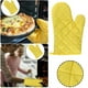 thumbnail image 2 of Guantes Para Horno De Microondas De Alta Temperatura, Color Liso, Gruesos, Amarillos, 2 of 6