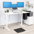 thumbnail image 3 of Mount-It! White Electric Sit-Stand Desk with Extra-Wide Tabletop and Dual Motor, 3 of 10