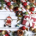 thumbnail image 6 of hirigin Christmas Hanging Doll, Plush Santa/ Elk/ Snowman/ Bear Shaped Decorative Supplies Photo Ornament, 6 of 8