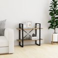 thumbnail image 1 of vidaXL 2-Tier Book Cabinet 80x30x70 cm Solid Pine Wood, 1 of 1