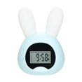 thumbnail image 2 of Children's Lighted Alarm Clock Cute,Rabbit Alarm Clock USB LED Wake Up Alarm Clock Creative Rabbit Bedside Light Alarm Clock - Blue, 2 of 4