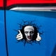 thumbnail image 3 of Etiqueta engomada de cristal transparente FLhrweasw 3D para decoración de ventana de coche Halloween, 3 of 9