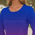 thumbnail image 5 of Women 2026 Summer Short Sleeve T-Shirts Crewneck Loose Casual Color Block Fashion Tee Tops, 5 of 6