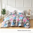 thumbnail image 3 of TENGDA 3-Piece Complete Comforter Bedding Set Assorted Stylish Designs Bedroom Decor Kit, 3 of 6