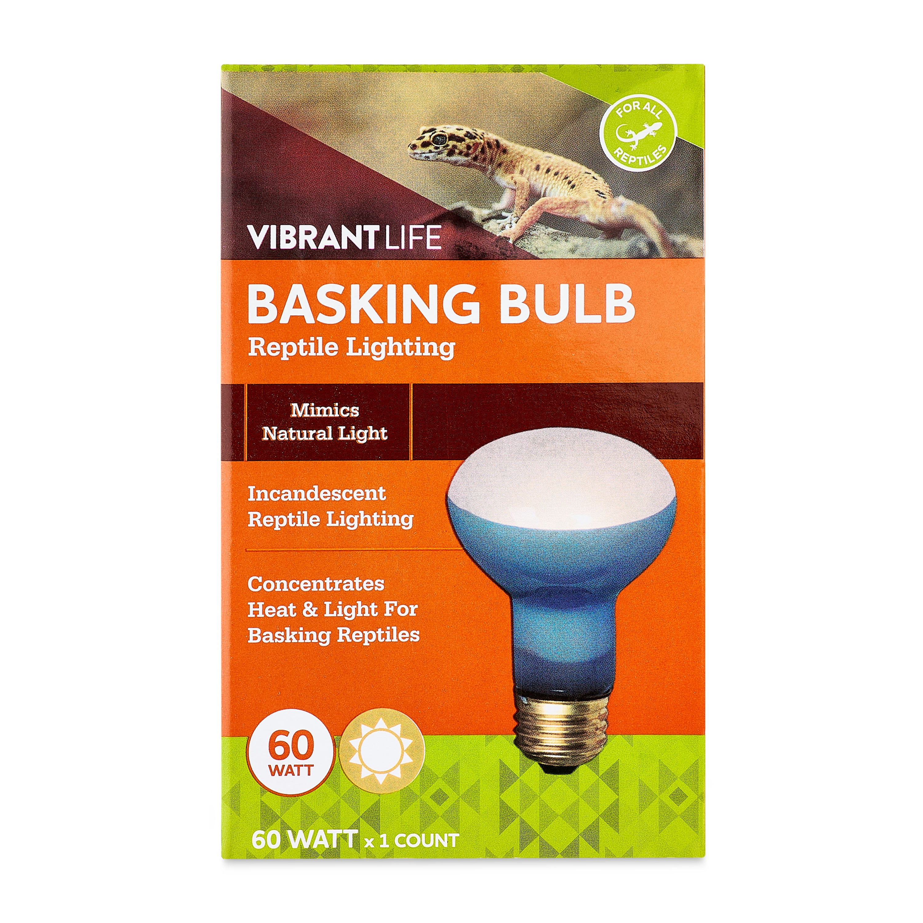 (5 pack) Vibrant Life 60W Terrarium Basking Bulb, Daylight