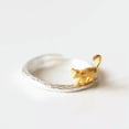 thumbnail image 4 of QQTDFG 925 Sterling Silver Cute Leopard Cat Nature Animal Adjustable Ring A3282-4.75 -adjustable, 4 of 4