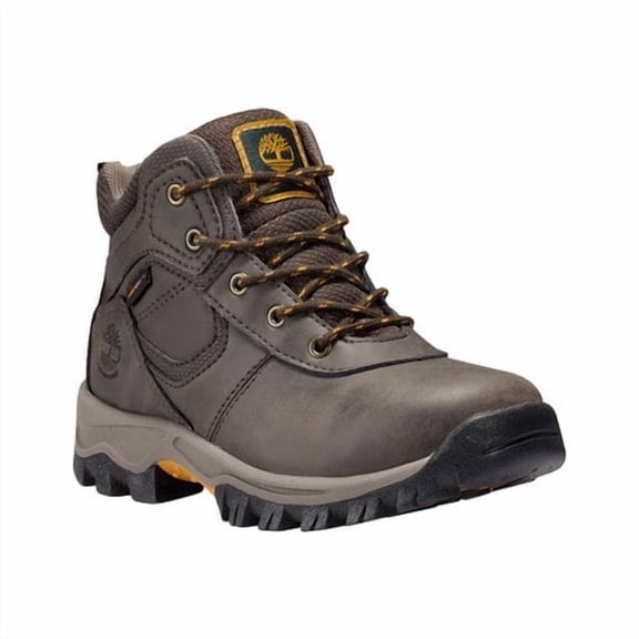 Children's Timberland Mt. Maddsen Mid Waterproof Boot Youth Dark Brown Oiled Leather 12.5 M