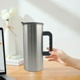 thumbnail image 6 of CoudarTitie Stainless Steel Pitcher Beverage Container Drink Pitcher Easy to Clean Versatile Black, 6 of 9