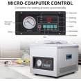 thumbnail image 5 of Luku Chamber Vacuum Sealer Machine, 10.2 inch, 3.5 m³/h Pump Rate with Microcomputer Controlled, 180W-260W Stainless Steel Household and Commercial Vacuum Sealing Machines, 5 of 8