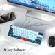 thumbnail image 5 of Teclado para juegos Ussixchare 60% Interruptor mecánico rojo de 61 teclas, 5 of 8