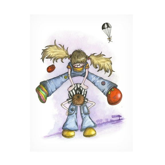 Trademark Fine Art 'Little Angels' Canvas Art by Michelle Campbell