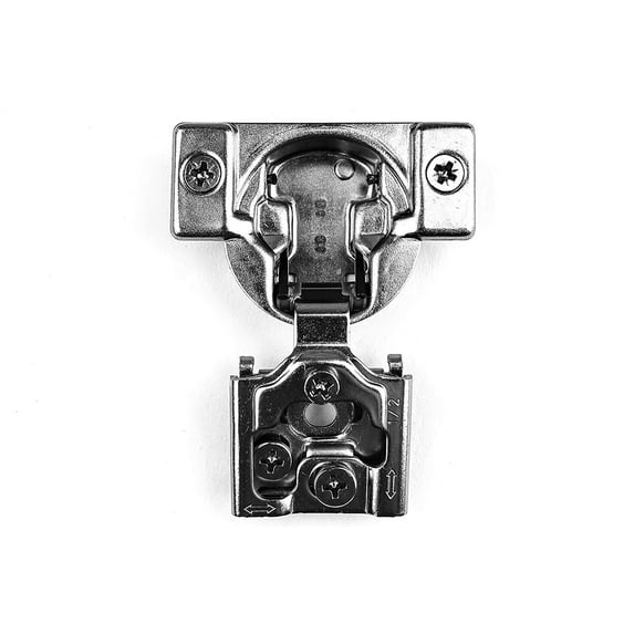 Berta 1/2" Overlay Self Closing Concealed Face Frame Cabinet Hinges with Dowels (60 Pack)