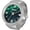 green-silver, variant on Men Women Finger Watch Stretchy Band Elastic Round Simple Dial Quartz Ring Watches for Valentine's Day