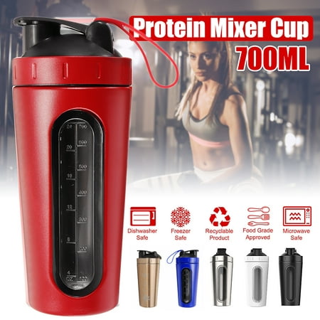 700ml Stainless Steel Protein Shaker / Mixer Bottle / Blender Cup/ Protein Bottle for Home Fitness Gym