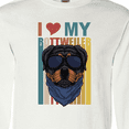 thumbnail image 4 of Inktastic I Love My Rottweiler Dog Long Sleeve T-Shirt, 4 of 5