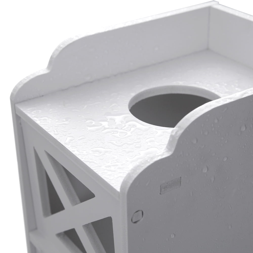Kepooman 7.87" x 9.84" x 29.13" Storage Corner, Floor Cabinet with Doors and Shelves, Narrow Cabinet for PVC Toilet Paper Towel, White Kepooman 7.87" x 9.84" x 29.13" Storage Corner, Floor Cabinet with Doors and Shelves, Narrow Cabinet for PVC Toilet Paper Towel, White