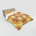 thumbnail image 3 of Ambesonne Ethnic Bedding Set 3 Pcs, Oriental Vintage Ornaments, Twin, Dark Orange Apricot, 3 of 3