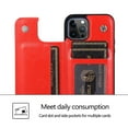 thumbnail image 5 of Dteck Case for Apple iPhone 12 Pro Max 6.7-inch,Shockproof PU Leather Wallet Case Card Holder Kickstand Flip Magnetic Hybrid Rubber Back Phone Cover,Red, 5 of 7