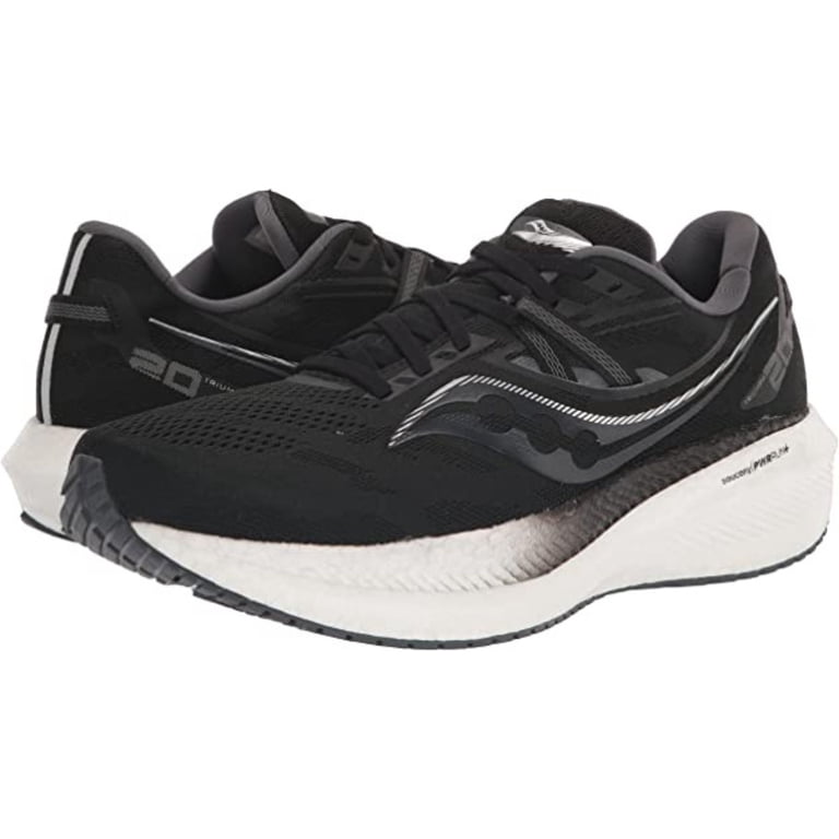 Saucony Men's Triumph 20 Running Shoe, Black/White, 12 - Walmart.com