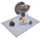 thumbnail image 2 of Alfombrilla para hoguera para estufa individual, almohadilla impermeable a prueba de aceite para barbacoa, accesorios para parrilla de cubierta, portátil y reutilizable, brillante, 2 of 5